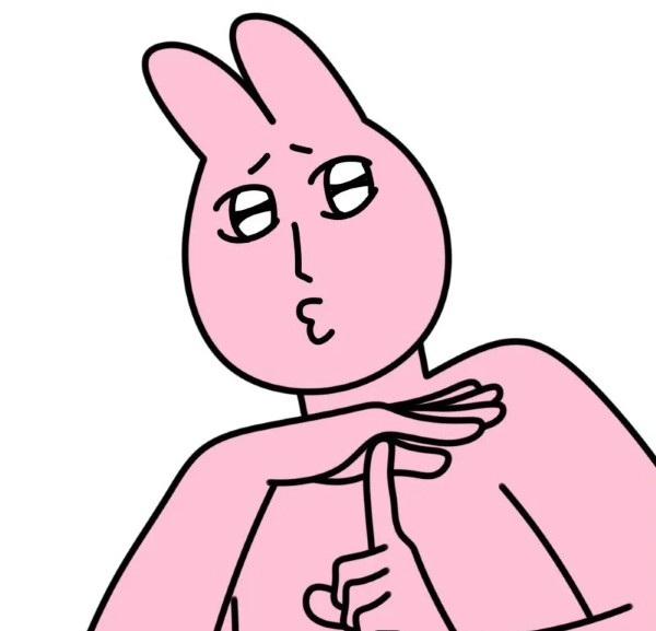 thỏ hồng meme 40