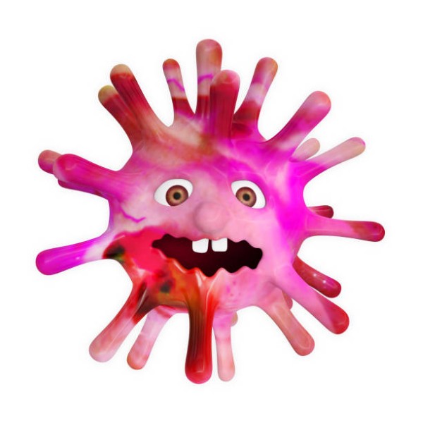 cartoon virus contagious epidemic pandemic viral coronavirus covid 19 3D
