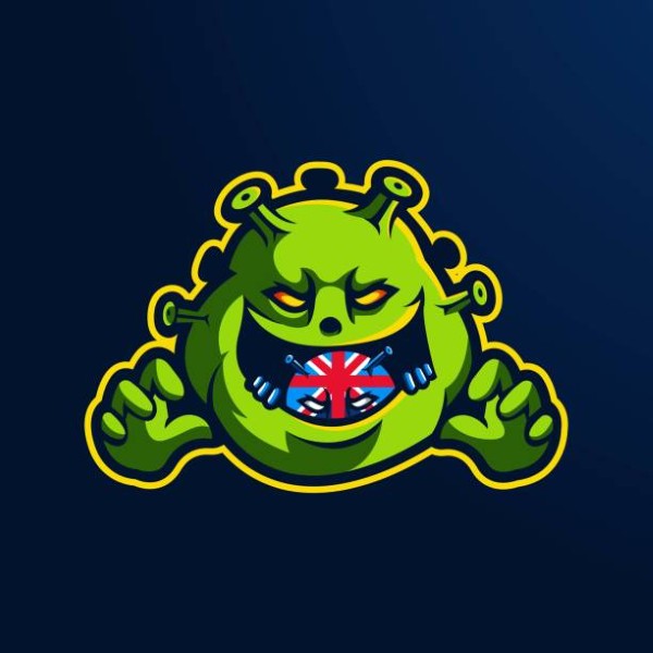 illustration of a virus mutation from England