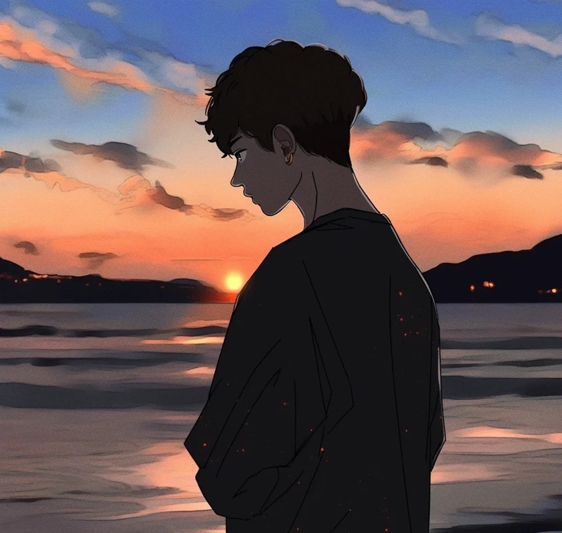 ảnh anime buồn chất 33