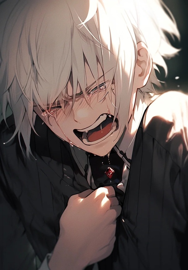 ảnh anime nam khóc 16
