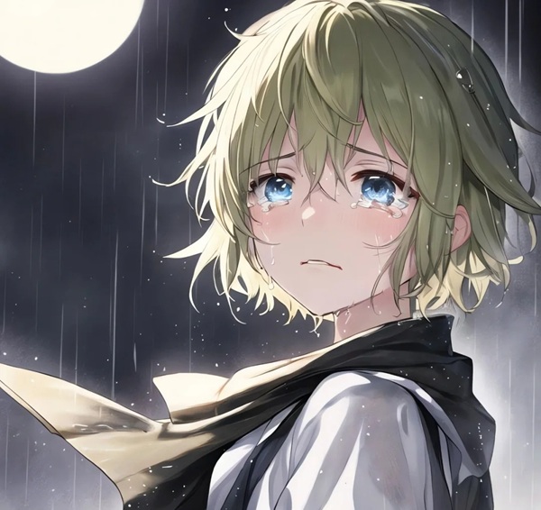 ảnh anime nam khóc 20