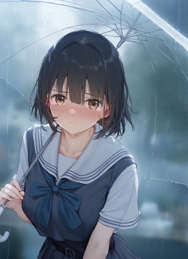 ảnh anime nữ khóc 2