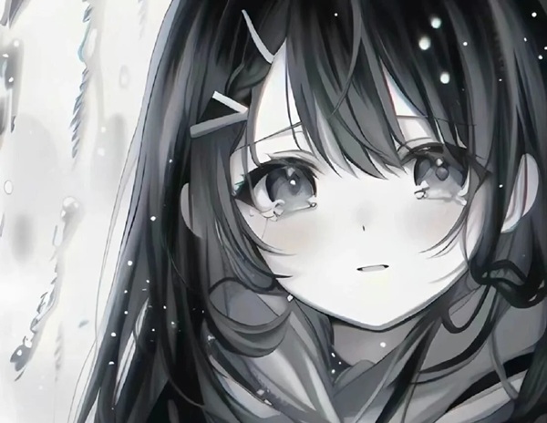 ảnh anime nữ khóc 25