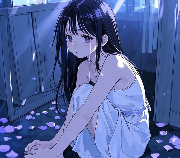 ảnh anime nữ khóc 29