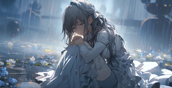 ảnh anime nữ khóc 35