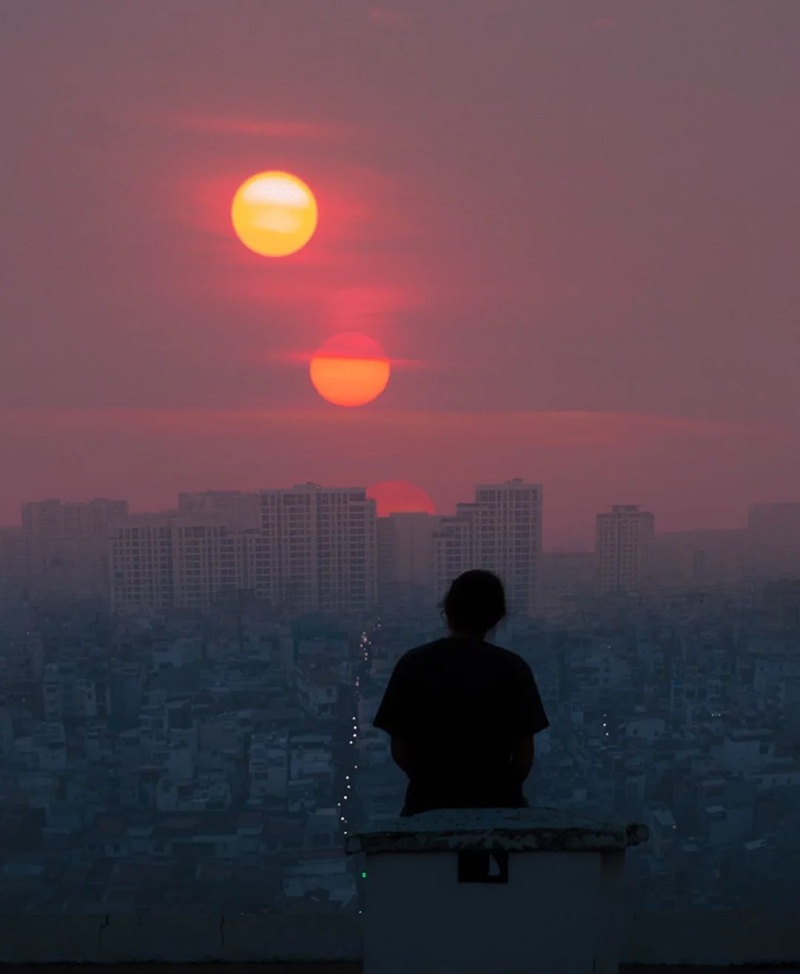 ảnh bầu trời hoàng hôn buồn 17