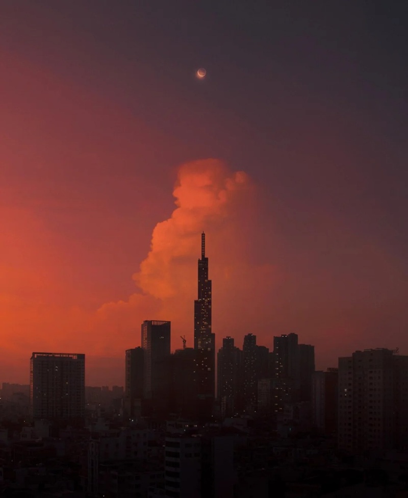 ảnh bầu trời hoàng hôn buồn 21