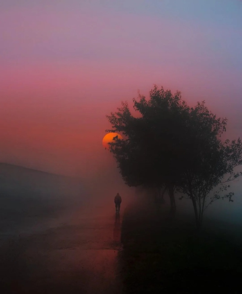 ảnh bầu trời hoàng hôn buồn 9