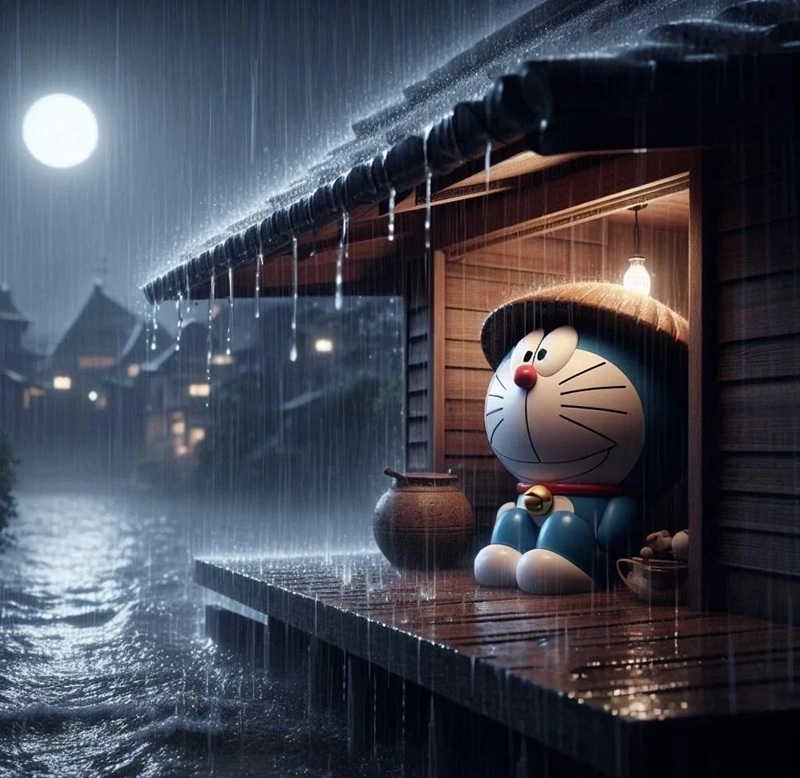 ảnh buồn hoạt hình doremon