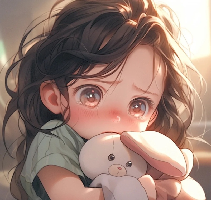 ảnh chibi buồn 34