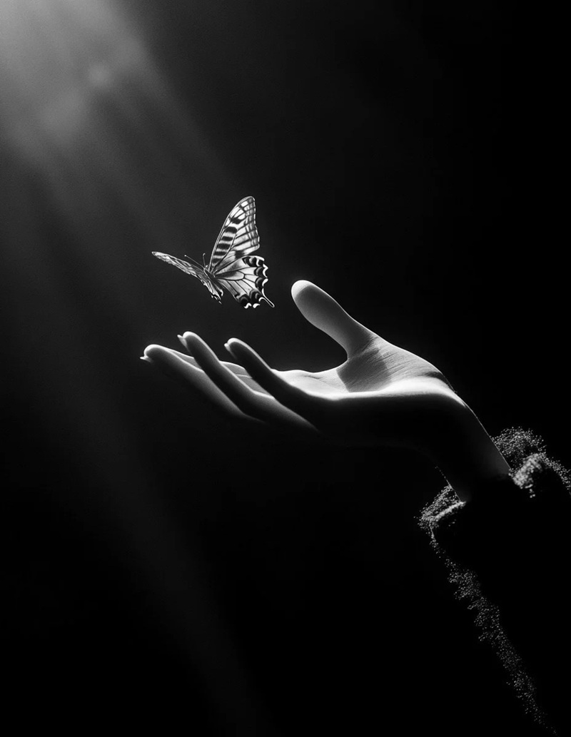 ảnh đen trắng buồn 33