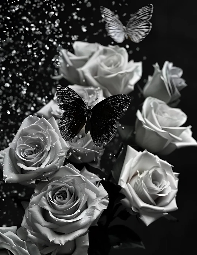 ảnh đen trắng buồn 5