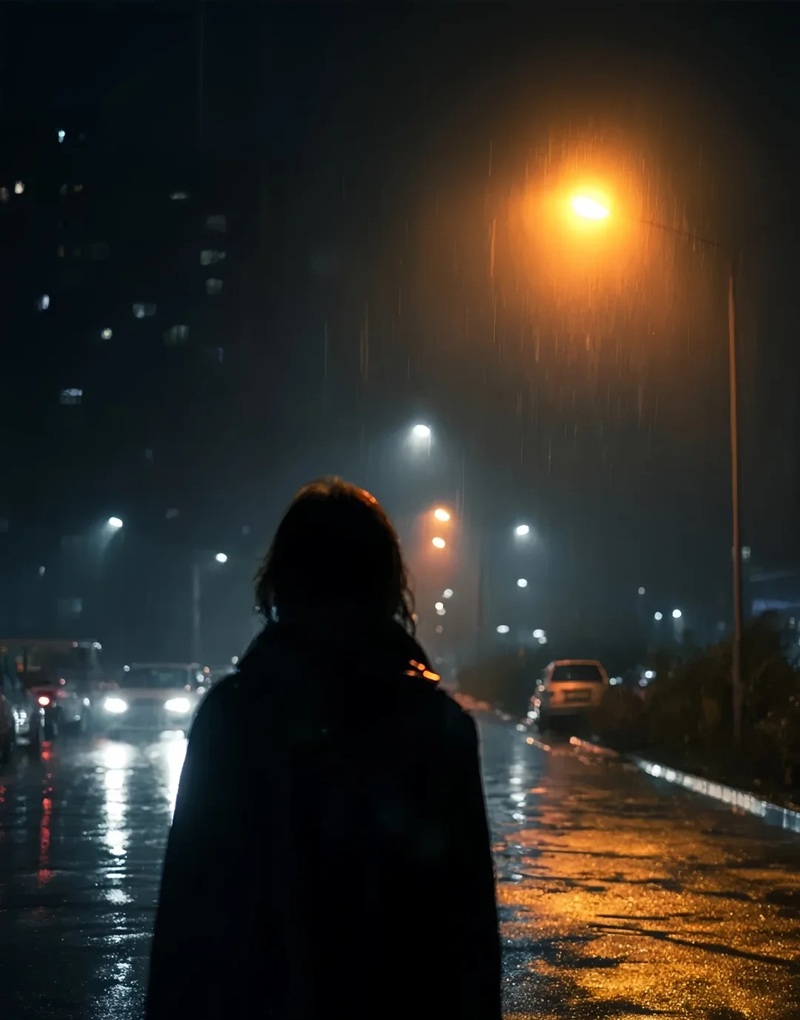 ảnh đi dưới mưa buồn 13