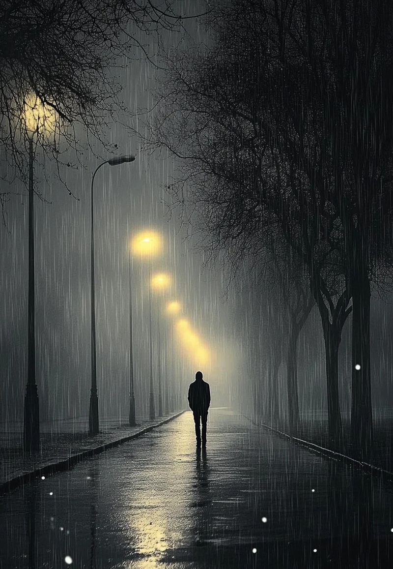 ảnh đi dưới mưa buồn 15