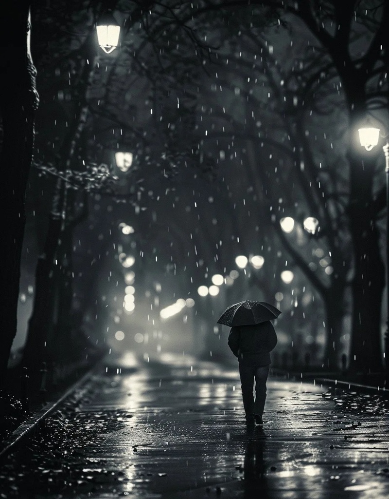 ảnh đi dưới mưa buồn 27