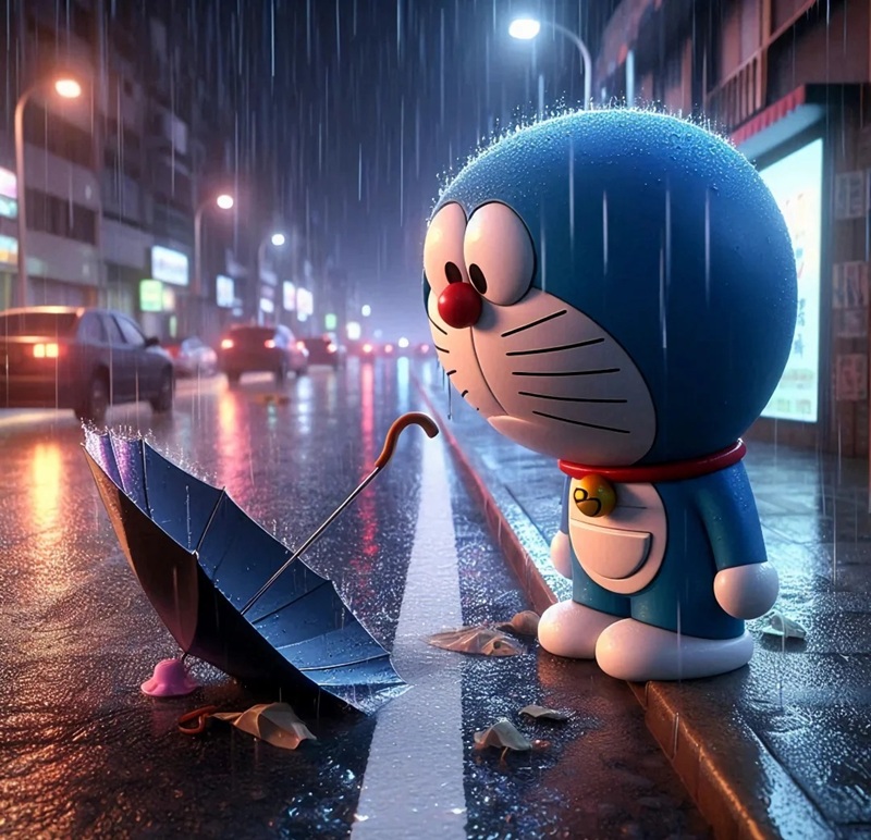 ảnh doremon buồn 14