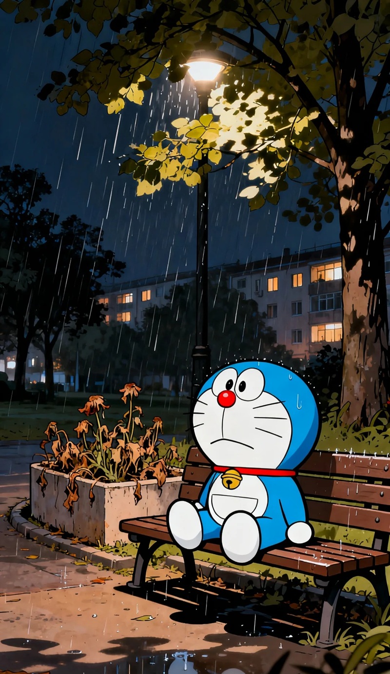 ảnh doremon buồn 30