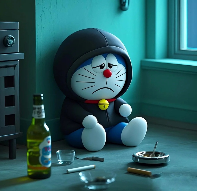 ảnh doremon buồn 32
