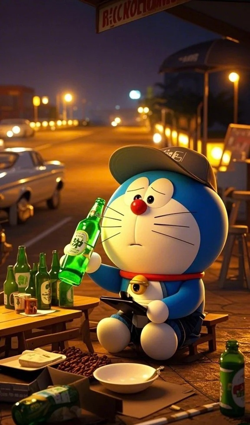 ảnh doremon buồn 5