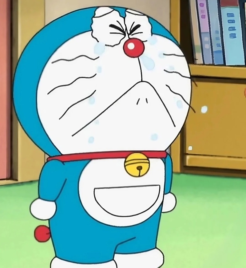 ảnh doremon buồn khóc