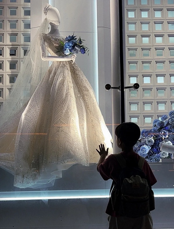 ảnh đứng nhìn váy cưới buồn 17