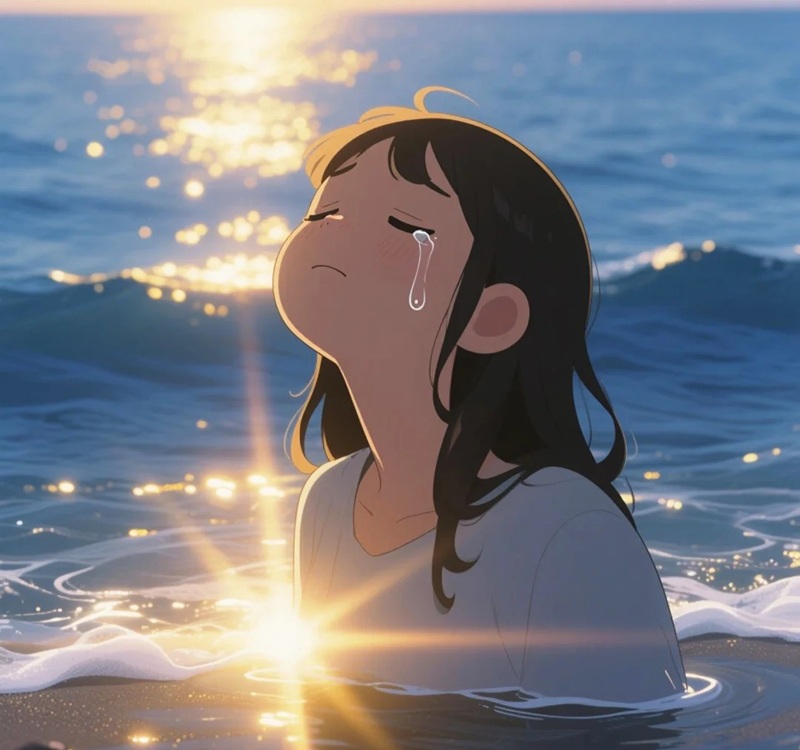 ảnh giọt nước mắt buồn 24