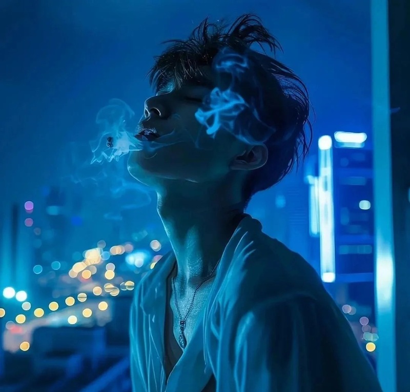 ảnh hút thuốc buồn 13