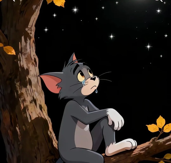 ảnh mèo tom buồn