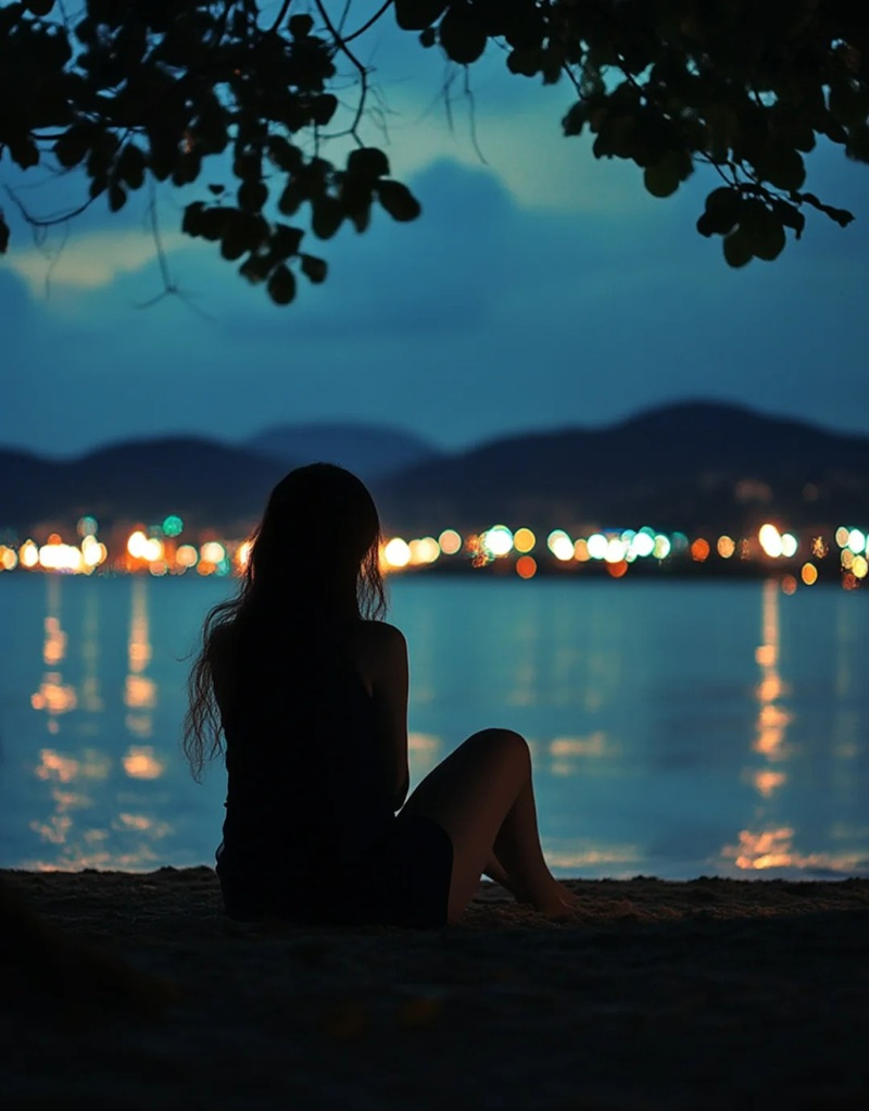 ảnh ngồi 1 mình buồn 1