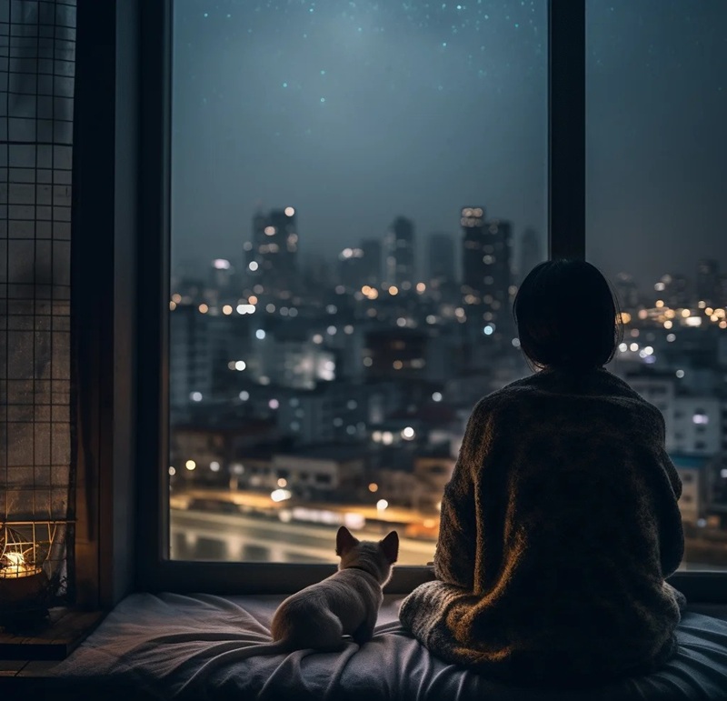 ảnh ngồi 1 mình buồn 12