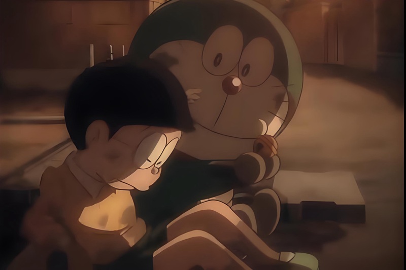 ảnh nobita buồn 10