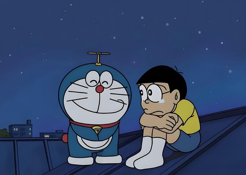 ảnh nobita buồn 16