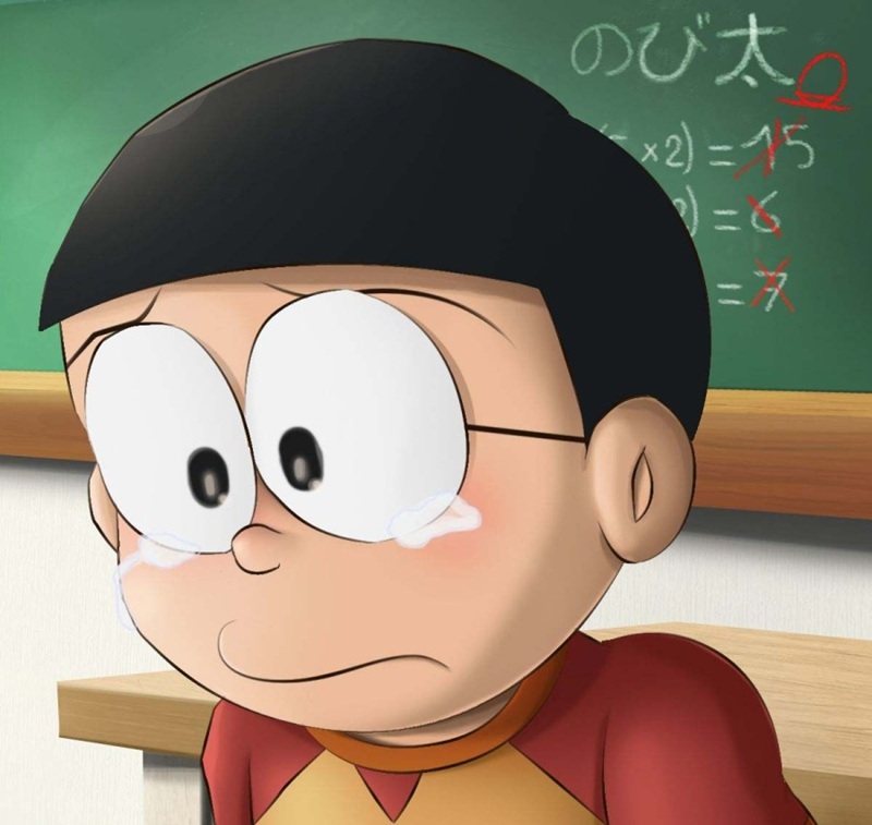 ảnh nobita buồn 2