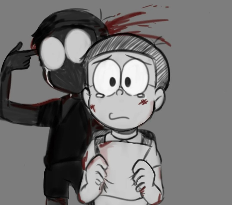 ảnh nobita buồn 3