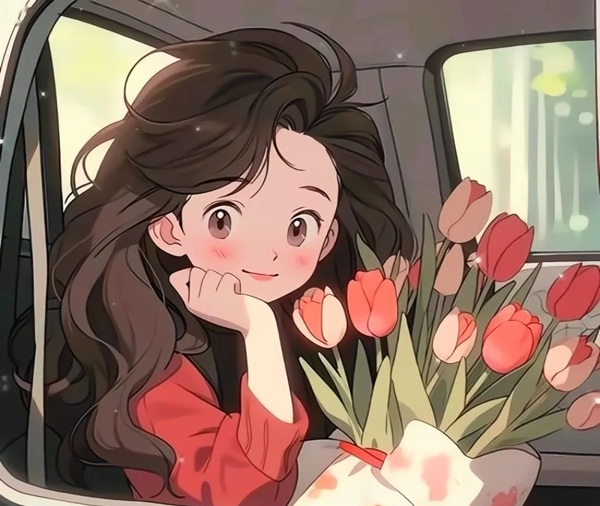 ảnh tặng hoa meme