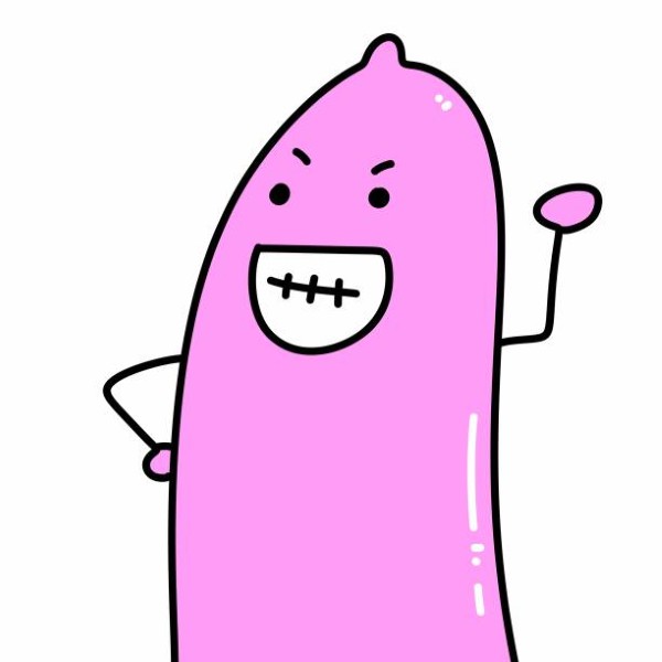 cute condom cartoon on white background