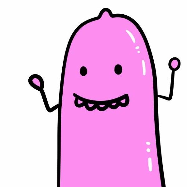 cute condom cartoon on white background