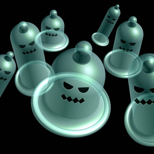 like ectoplasm on black background