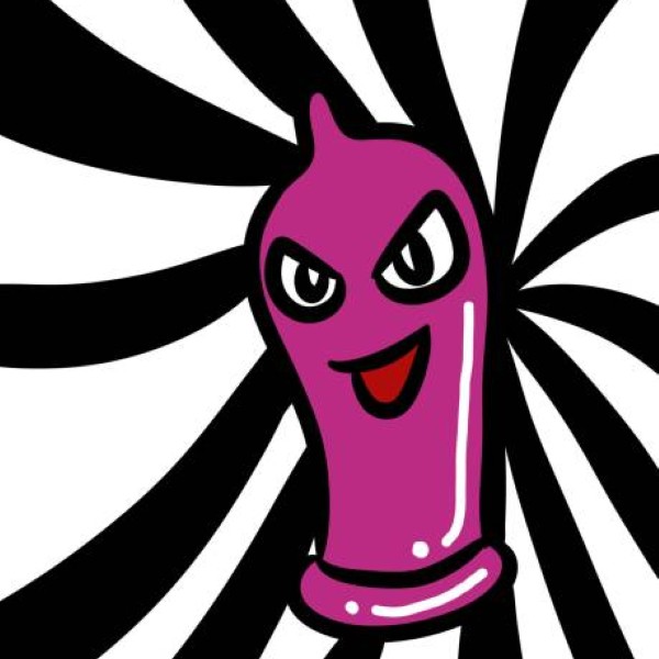 art condom cartoon