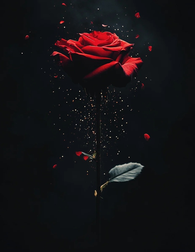 hình ảnh hoa buồn cô đơn