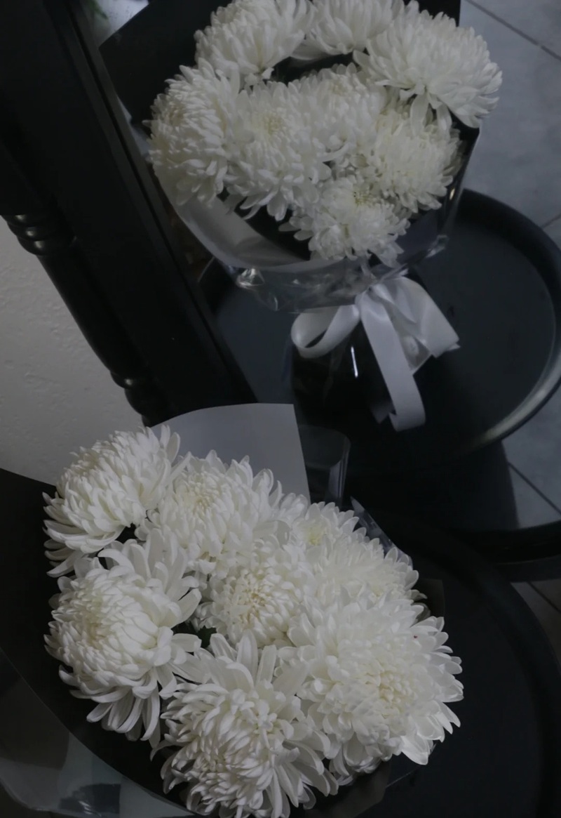 hình ảnh hoa cúc trắng buồn 2