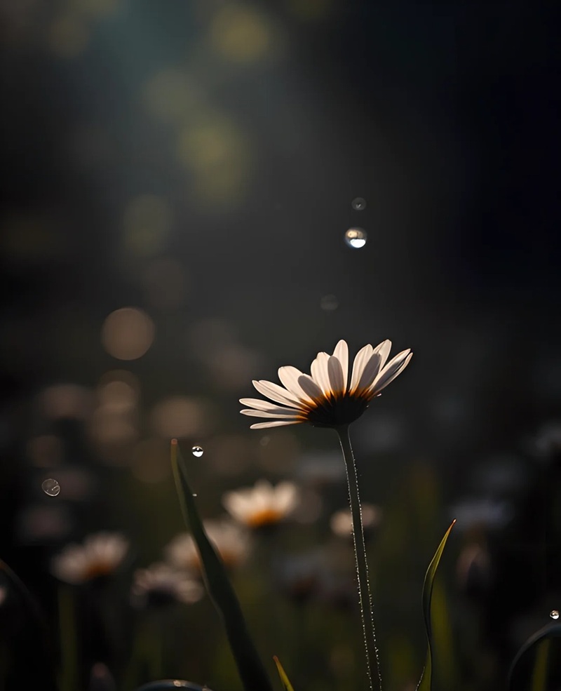 hình ảnh hoa cúc trắng buồn 24