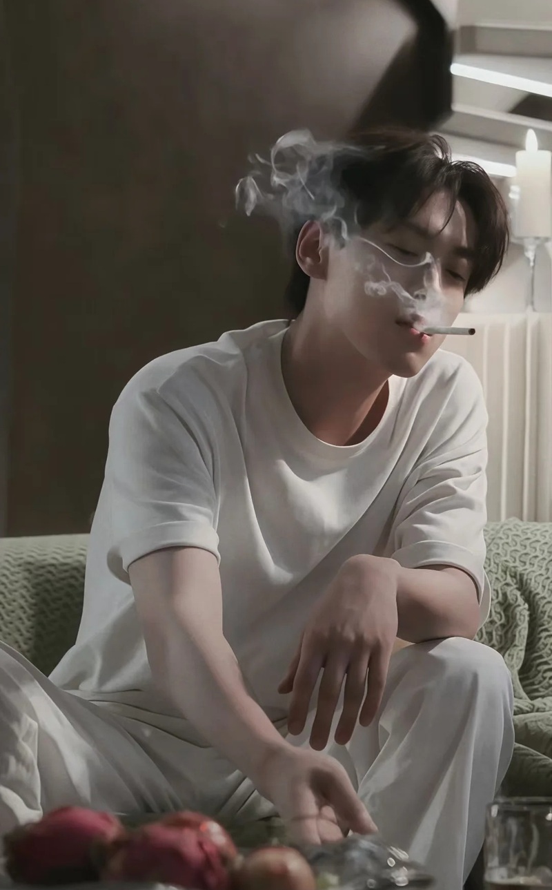 hình ảnh hút thuốc ngầu nam 2