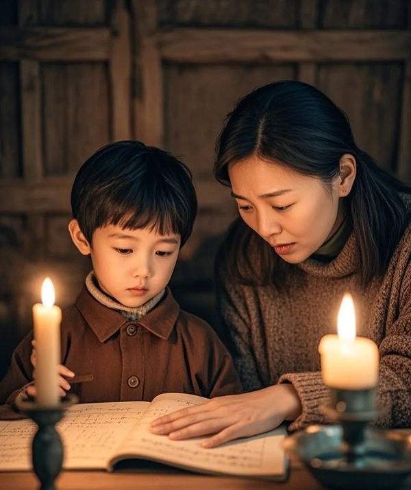 hình ảnh mẹ đơn thân buồn 10