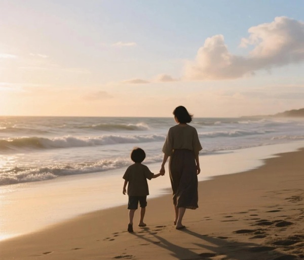 hình ảnh mẹ đơn thân buồn 15