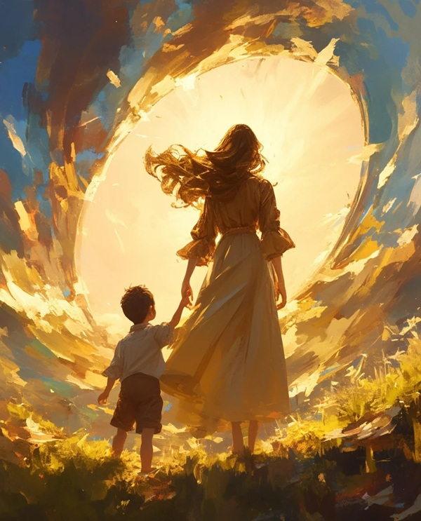 hình ảnh mẹ đơn thân buồn 25