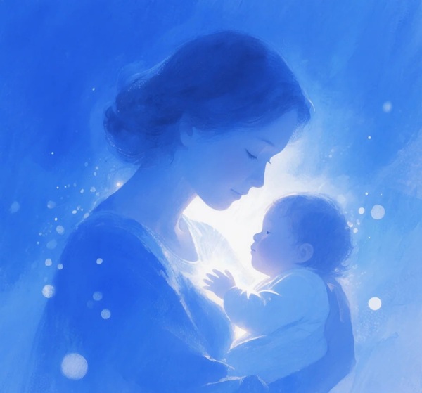 hình ảnh mẹ đơn thân buồn 33