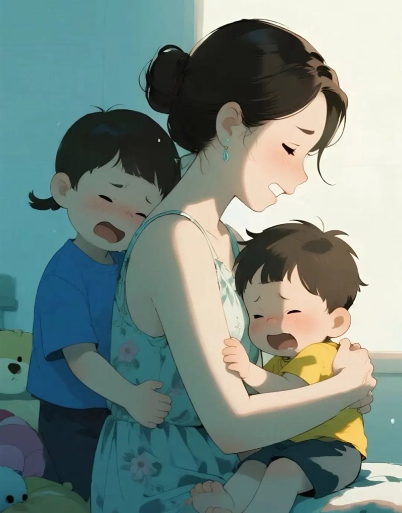 hình ảnh mẹ già khóc 30