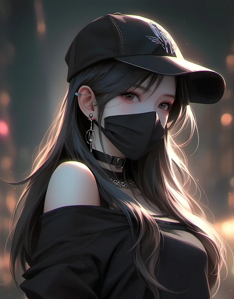 hình ảnh nữ che mặt ngầu 19